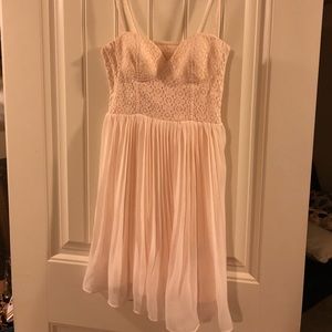 Pink lace dress